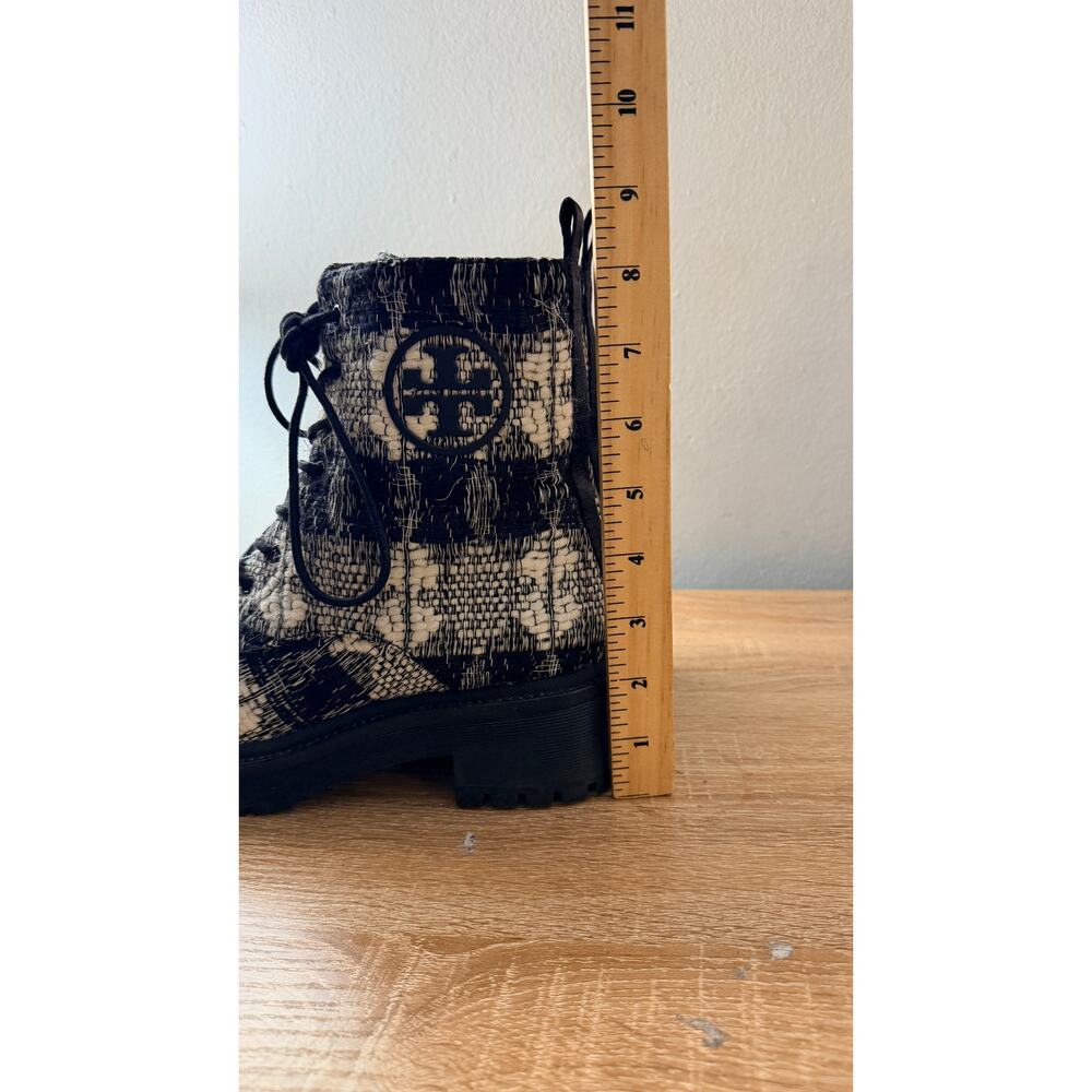 Tory Burch Miller Tweed Lug Sole Boots Sz 7M - Picture 9 of 9